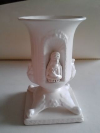 Samson Import White Porcelain Vase 5386 Ceramic Figurine 1963 Mid Cenctury Mary photo
