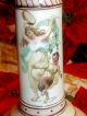 Antique Classical Greek Themed Late Victorian Porcelain Candlestick Candle Holders photo 1