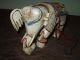 Antique Wood Elephant Marionette With Horsehair (?) Tail Carved Figures photo 2