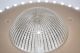 Neat Vintage Art Deco Ceiling Lamp Shade - Tan & Clear Candlewick - 3 Hole - Excel Lamps photo 1