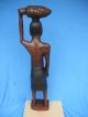 Vintage Antique Africa,  Zaire,  Belgian Congo Handcarved Tribes Man 52 Inches Tall Carved Figures photo 8