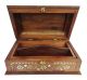 Decorative Vintage Style Medium Wooden Jewelry Box Storage Trunk Mwb3 Boxes photo 6