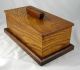 Vintage Dresser Top Hand Made \ Crafted Solid Oak Wood Box W\ Lid Boxes photo 1