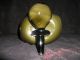 Olive Green Hand Blown Decanter W Pearl White Interior Decanters photo 2