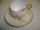 Vintage Limoges Mustache Cup & Saucer Signed Cak 1893 Cups & Saucers photo 3