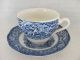 Liberty Blue Tea Cup & Saucer Old North Church Made In England Cups & Saucers photo 1