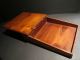 Repro Vintage Antique Wood Colonial Folding Lap Writing Slope Desk Inkwell Boxes photo 9