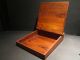 Repro Vintage Antique Wood Colonial Folding Lap Writing Slope Desk Inkwell Boxes photo 2