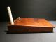 Repro Vintage Antique Wood Colonial Folding Lap Writing Slope Desk Inkwell Boxes photo 6