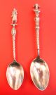 Two Antique French Souvenir Silver Spoons Paris Clerc,  Deflon,  Napoleon, France photo 1