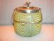 Nailsea Glass Biscuit Jar,  Rare Citron Color, Other photo 1