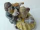 Antique Couple Figurine Playing Violin To His Girl Figurines photo 6