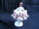 Vintage Crown Dreseden Lace Collectible Figurine Lady In Pink Figurines photo 1