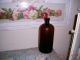 Vintage Antique Brown Glass Apothecary Bottle Bottles photo 4
