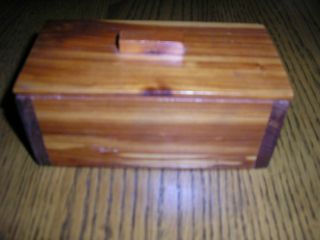 Wood Box Cedar Small Storage Keepsake Container 5 
