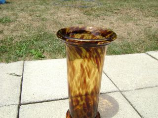 Studio Glass Vase,  Decorative,  Hand Blown Glass,  Collectible photo
