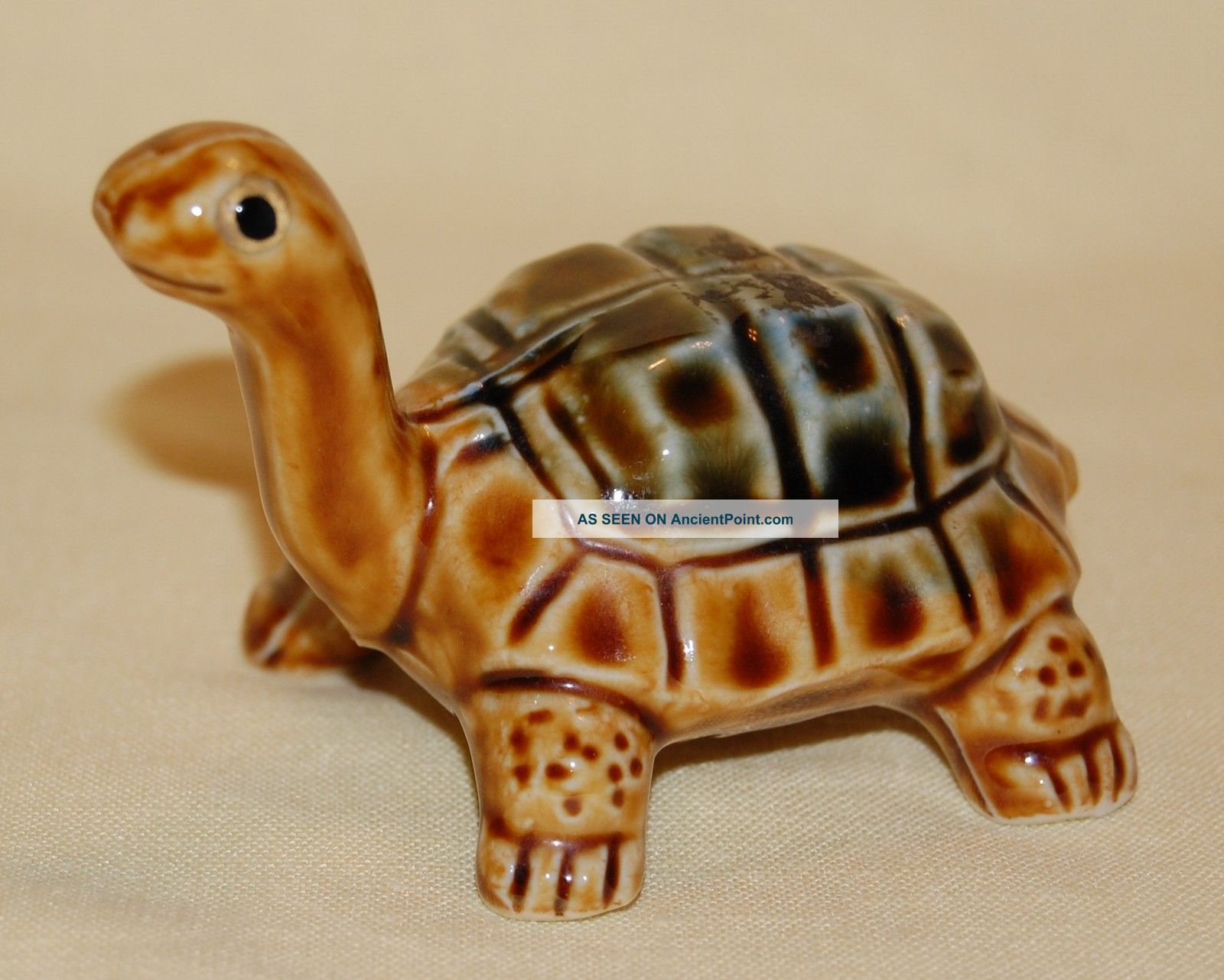 Vintge Japan Porcelain Ceramic Pottery Adorable Pretty Turtle Tortoise Figurine Figurines photo