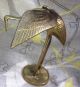 Art Nouveau Bird Statue Crane Asian Sculpture Art Figurine Vintage Brass Gift Metalware photo 6