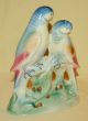 Vintage Porcelain Ceramic Spaulding Royal Copley Pottery Parakeets Bird Figurine Figurines photo 2