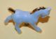 Vintage Porcelain Ceramic Pottery Darling Blue Colt Horse Figurine Gilt Trim Figurines photo 9