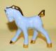 Vintage Porcelain Ceramic Pottery Darling Blue Colt Horse Figurine Gilt Trim Figurines photo 1
