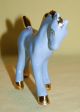Vintage Porcelain Ceramic Pottery Darling Blue Colt Horse Figurine Gilt Trim Figurines photo 5