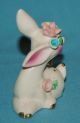 Vintage Japan Porcelain Ceramic Pottery Darling Little Pink Deer Figurine Figurines photo 4