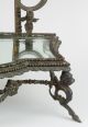 Museum Quality French Antique Bronze Mirror Candle Vanity Stand Figural Rare Mirrors photo 10