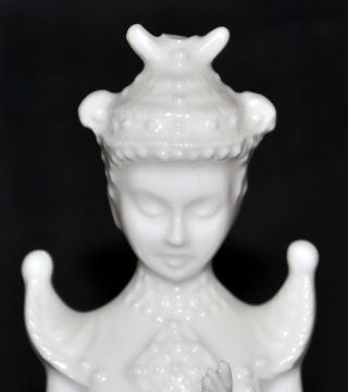 Chinese Blanc De Chine Porcelain Figurine Vintage / Antique photo