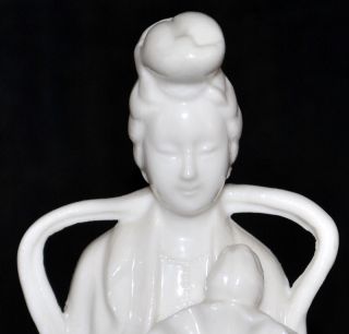 Blanc De Chine Porcelain Figurine Vintage / Antique photo