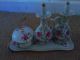 Vintage Porcelain Vanity Set Japan Boxes photo 1