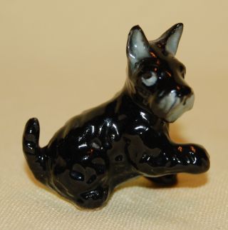 Vintage Porcelain Ceramic Pottery Pretty Miniature Scott Terrier Dog Figurine photo