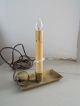 7 Primitive Antique Style Christmas Window Brass Metal Candle Electrical Lights Lamps photo 1