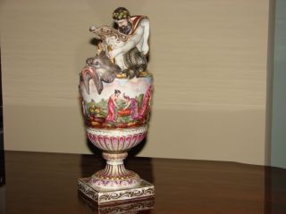 Capodimonte Vase,  Antique photo