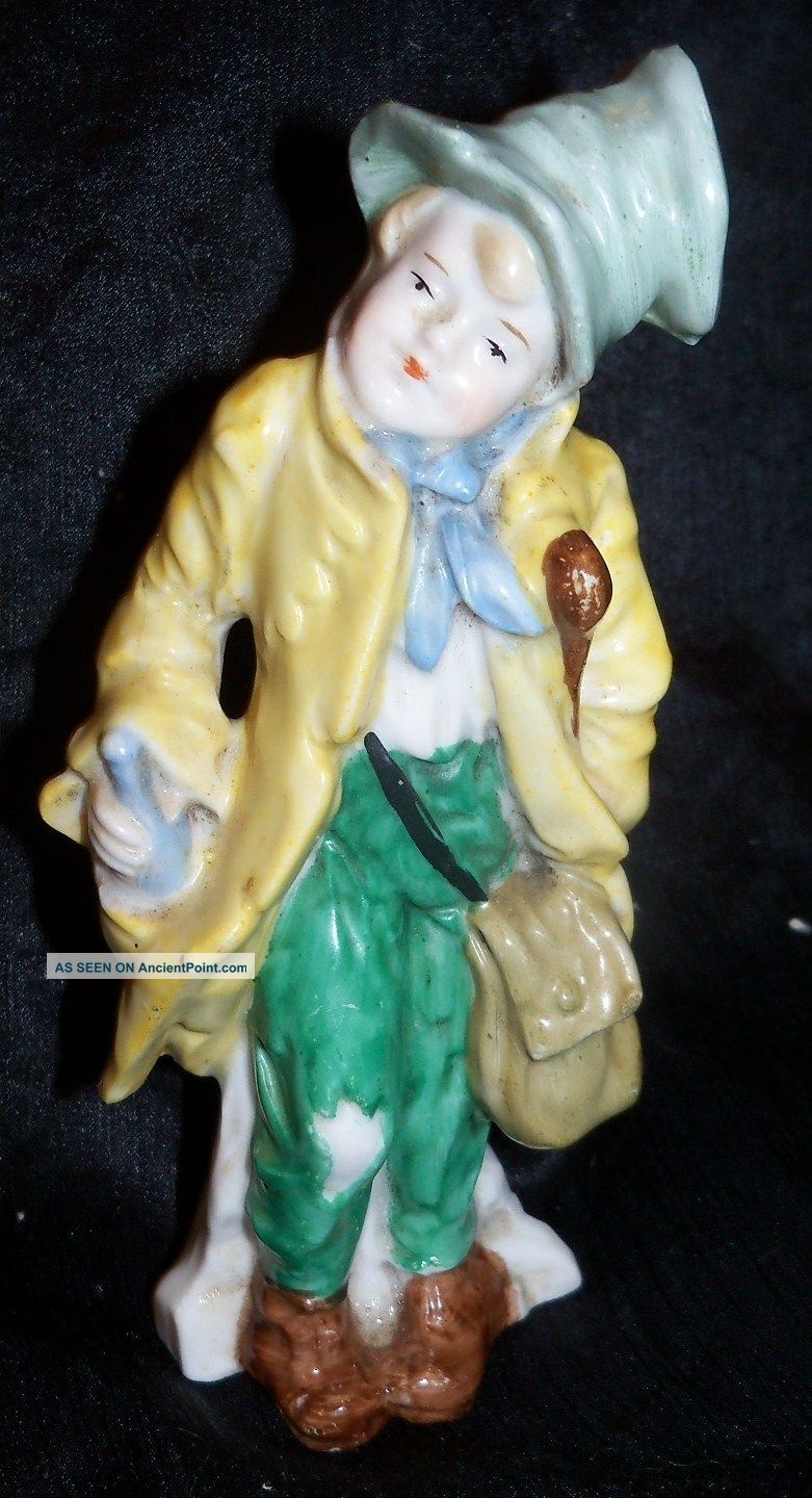 Antique Artful Dodger Beggar Street Waif Drunk Boy German Porcelain 6 