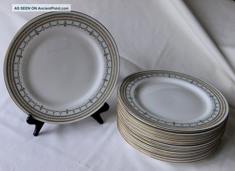 Antique Royal Doulton Garland Pattern Dinner Plates 12 Pc. Plates & Chargers photo