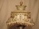 Antique Newcomb Porcelain Colonial Figurine Lamp With Porcelain Shade Lamps photo 1