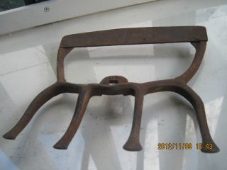 Vintage Antique Eight By Eight Inch Iron Yard Art photo