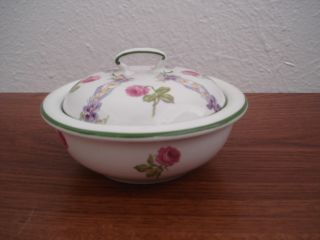 5 Inch Bisto Tureen Roses Dinnerware England With Holes / 3 Pc.  386221 photo