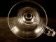 19th C Blown Custard Or Jelly Glass With Applied Handle Stemware photo 5