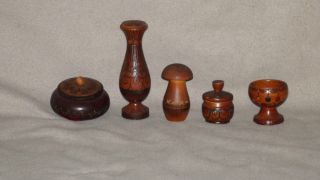 Wooden Carved Bowls And Containers From Poland photo