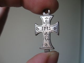 Silver Cross Pendant,  17th Century photo