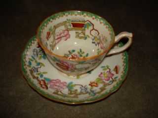 Older Oriental Styled Cup And Saucer Hammerslery & Co Bone China England Exc photo