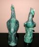 Antique - Late 1920 ' S Pair Of Peacocks Statues Figurines photo 4
