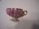 Vintage Pearl Pink Luster Elegant Pedestal Cabinet Tea Cup & Saucer Sterling Cups & Saucers photo 4