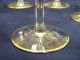 Set Of 8 Vintage Tiffin Gold Rim Opticwine Glass Liqueur Goblets Stemware photo 3