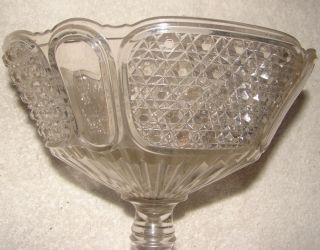 Lovely Bryce Glass Fine Cut & Panel Compote photo