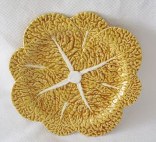 Vintage Yellow Majolica Plate - Made In Portugal photo
