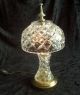 Vintage Art Deco 1940 ' S Lead Crystal Boudoir Vanity Desk Lamp Lamps photo 4