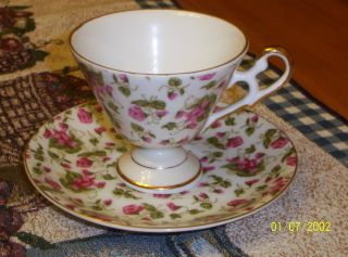 Teacup And Saucer - Flower Pattern - Made In Japan photo